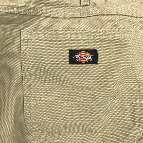 Dickies Canvas Carpenter Cargo Painter Beige Pants - Picture 8 of 10